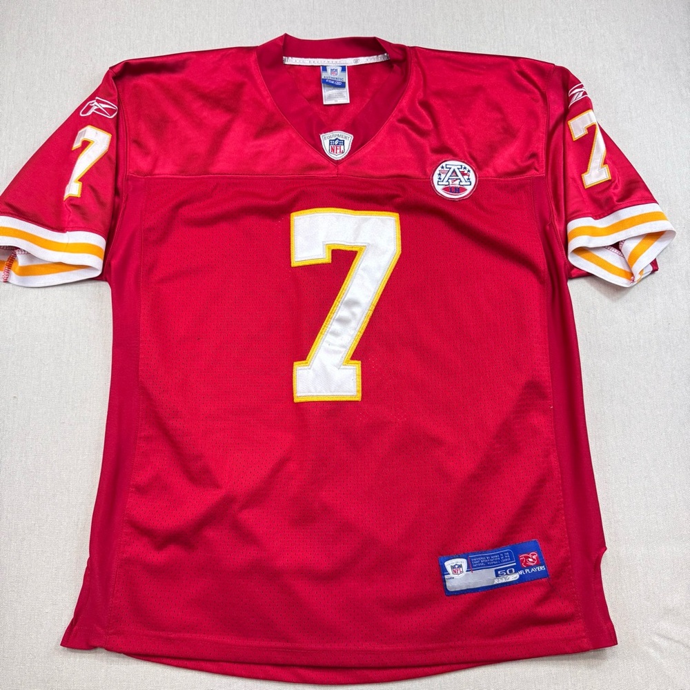 Vintage Y2k Kansas City Chiefs #7 Matt Cassel Reebok Jersey Stitch Numbers Sz L